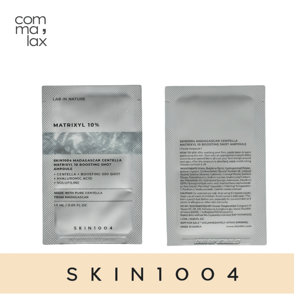 SKIN1004 Madagascar Centella Matrixyl 10 Boosting Shot Ampoule Sachet 1.5ml