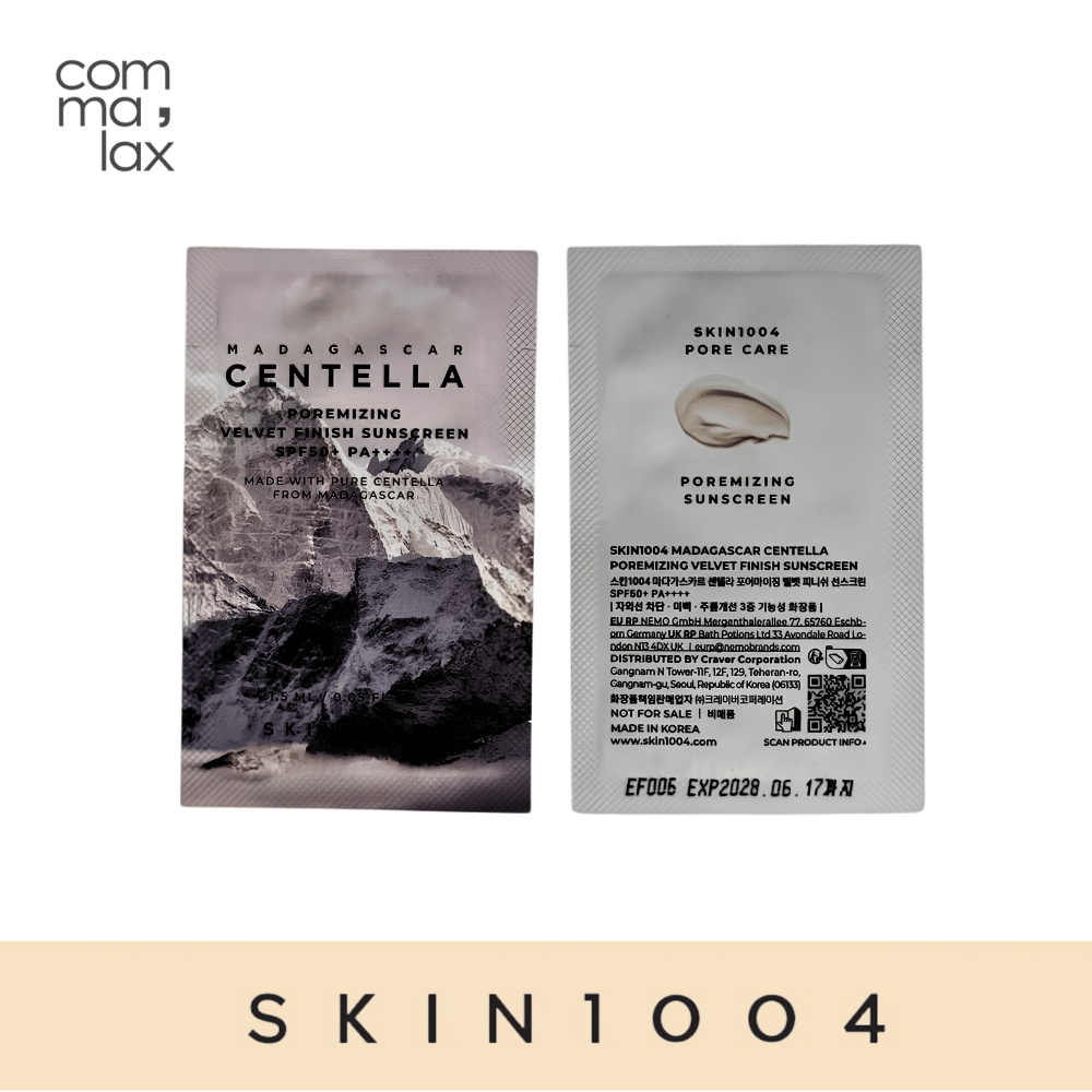 SKIN1004 Madagascar Centella Poremizing Velvet Finish Sunscreen Sachet 1.5ml