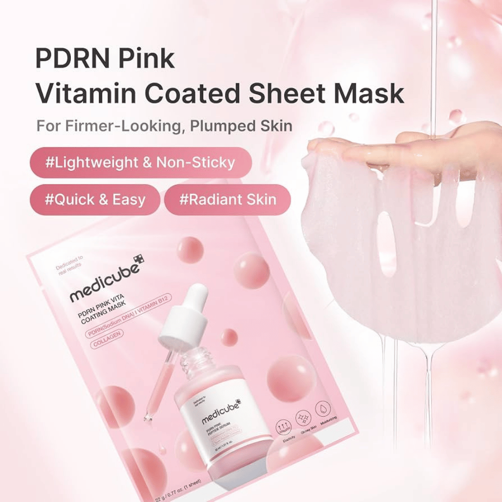 MEDICUBE PDRN Pink Vita Coating Mask 1ea