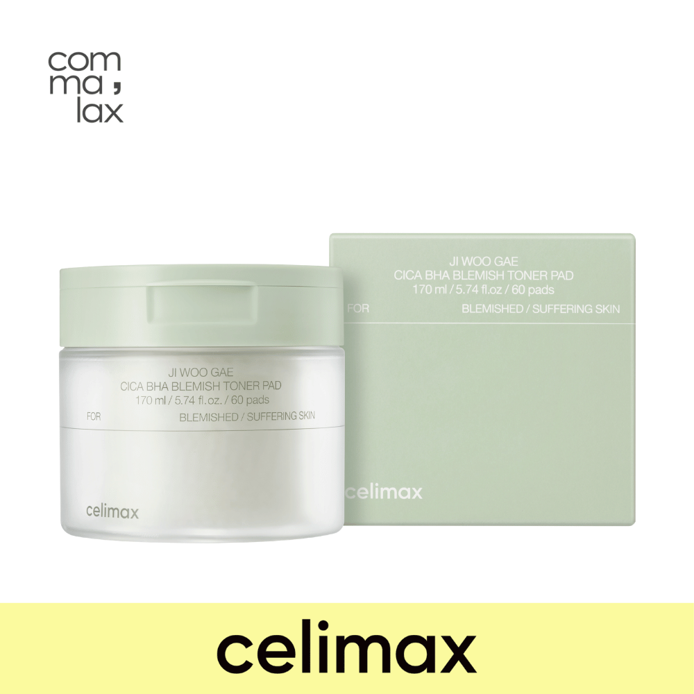 CELIMAX Ji Woo Gae Cica BHA Blemish Toner Pad 60Pads
