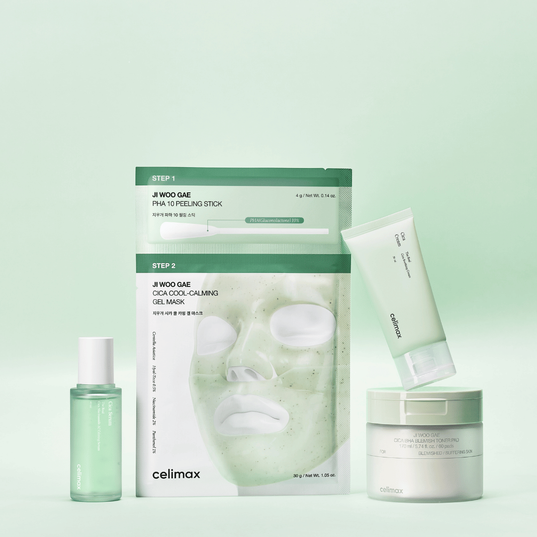 CELIMAX Ji Woo Gae Cica PHA Peel 2-Step Gel Mask 1EA