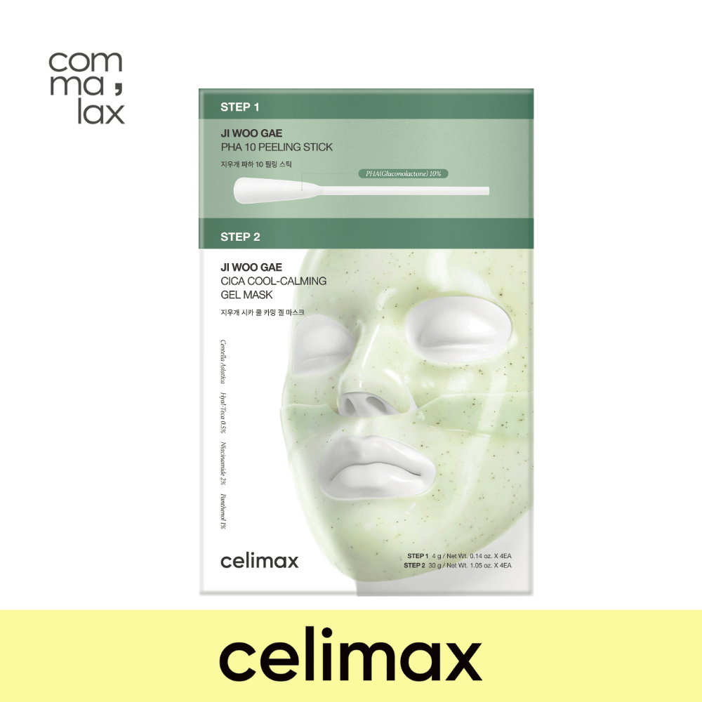 CELIMAX Ji Woo Gae Cica PHA Peel 2-Step Gel Mask 1EA