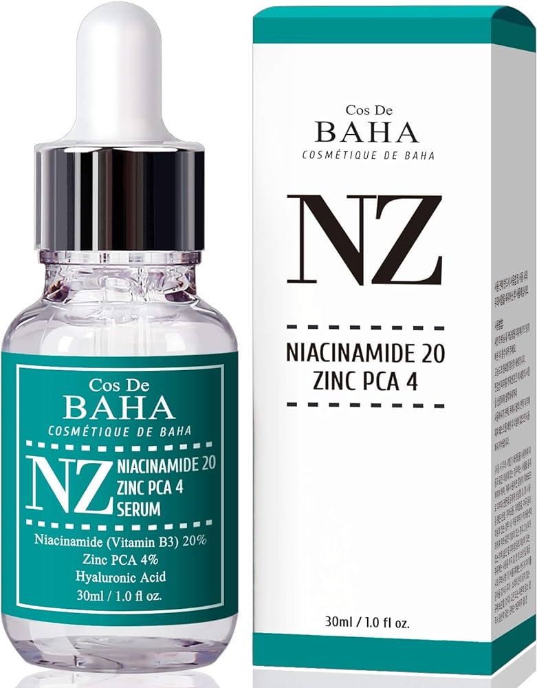 COS DE BAHA Niacinamide 20 Zinc Pca 4 (Nz) 30ml - Pore Reducer + Diminishes Acne Prone