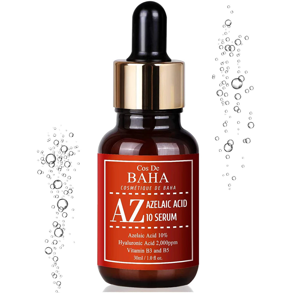 COS DE BAHA Azelaic acid 10% serum 30ml (az) - acne scar removal + redness relief face