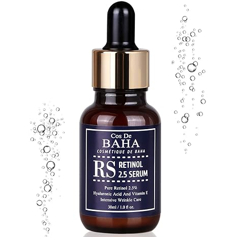 COS DE BAHA Retinol 2.5% Serum 30ml (RS)  with Niacinamide & Vitamin E