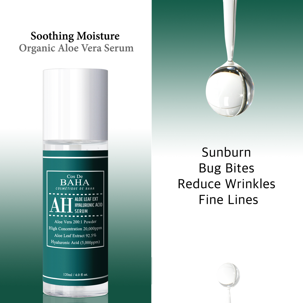 COS DE BAHA Aloe Leaf Ext Hyaluronic Acid Serum 120ml(AH)