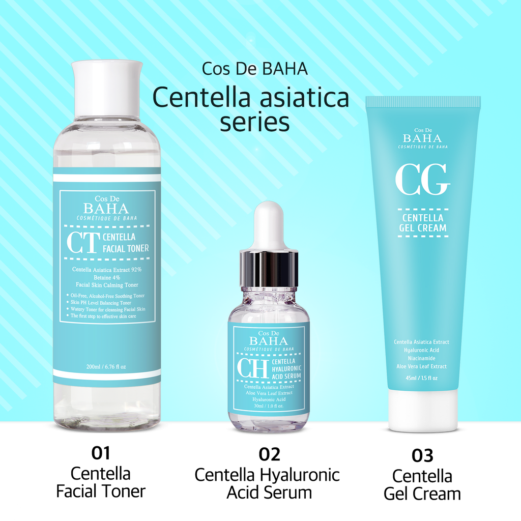 COS DE BAHA Centella Facial Toner 200ml (CT)