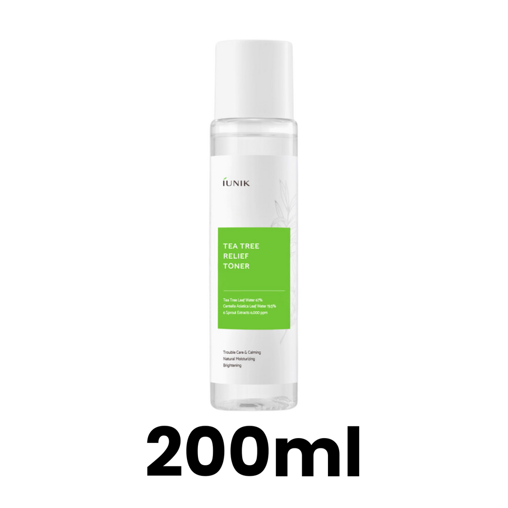 IUNIK Tea Tree Relief Toner 200ml and 25ml