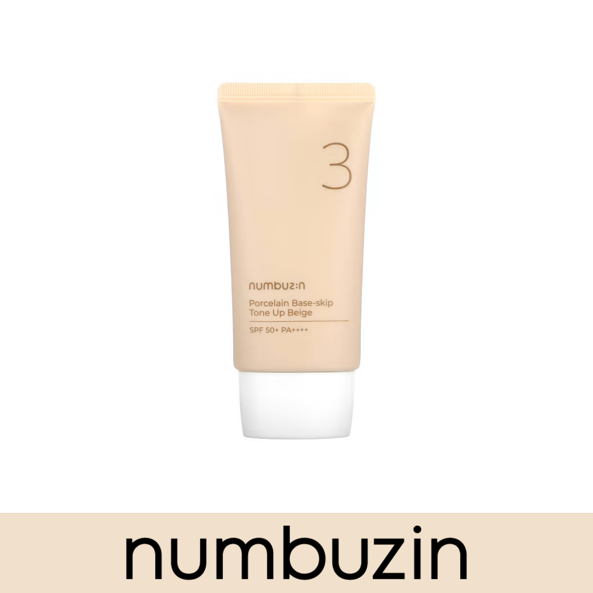 NUMBUZIN No.3 Porcelain Base-skip Tone Up Beige 50ml