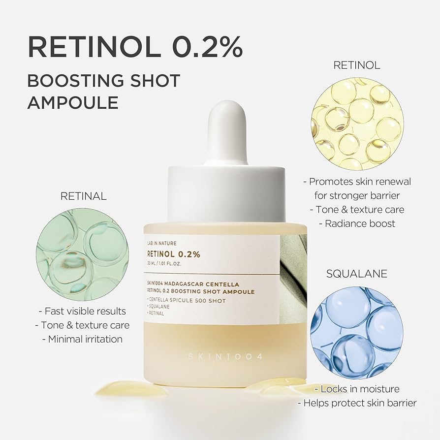 SKIN1004 Madagascar Centella Retinol 0.2 Boosting Shot Ampoule Sachet 1.5ml