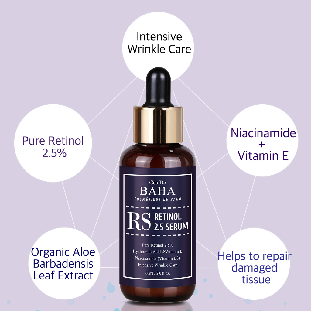 COS DE BAHA Retinol 2.5 Serum 60ml (RS60)