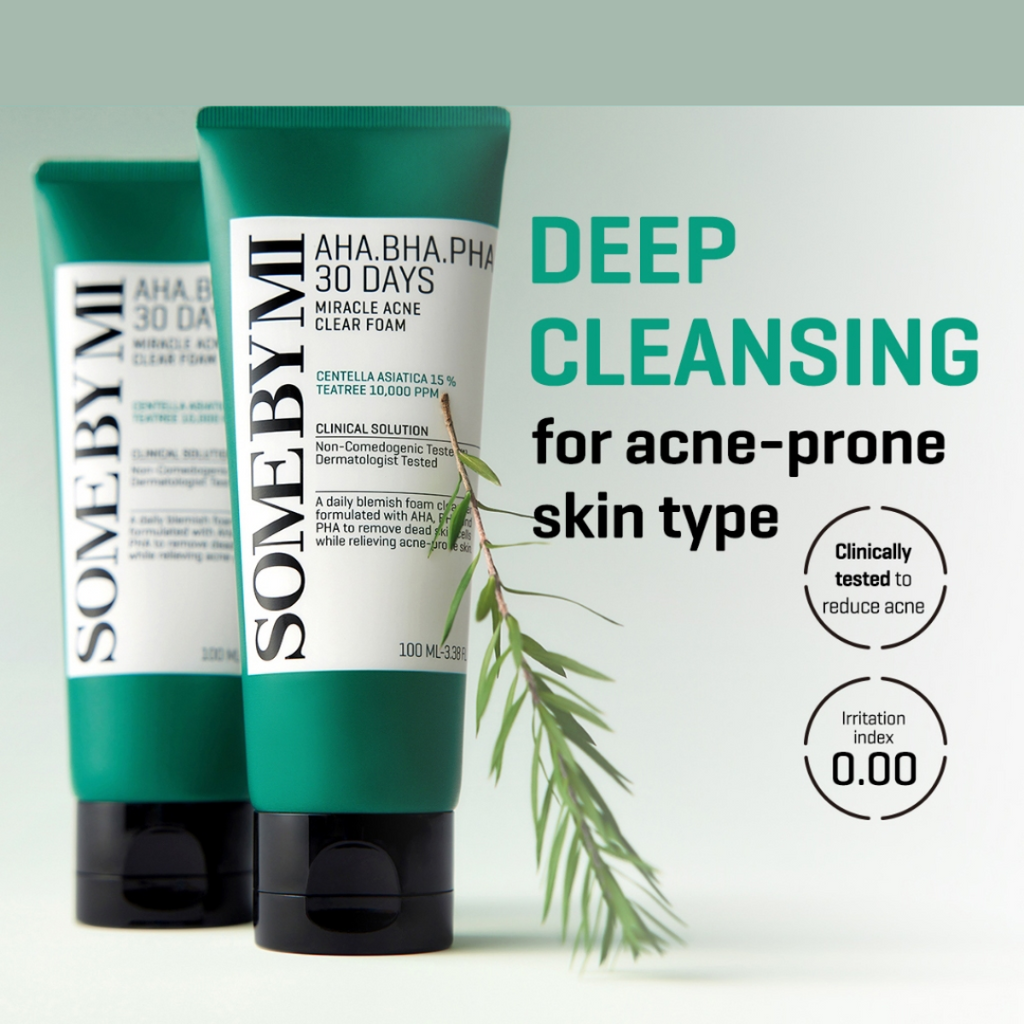 SOME BY MI AHA BHA PHA 30 Days Miracle Acne Clear Foam AD [2023] 100ml