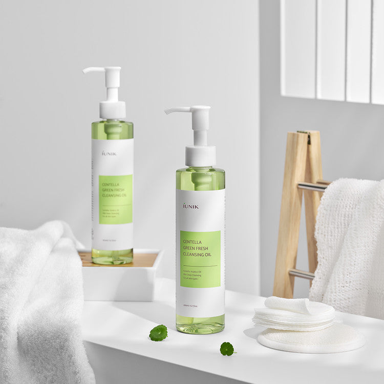 IUNIK Centella Green Fresh Cleansing Oil 200ml and 25ml