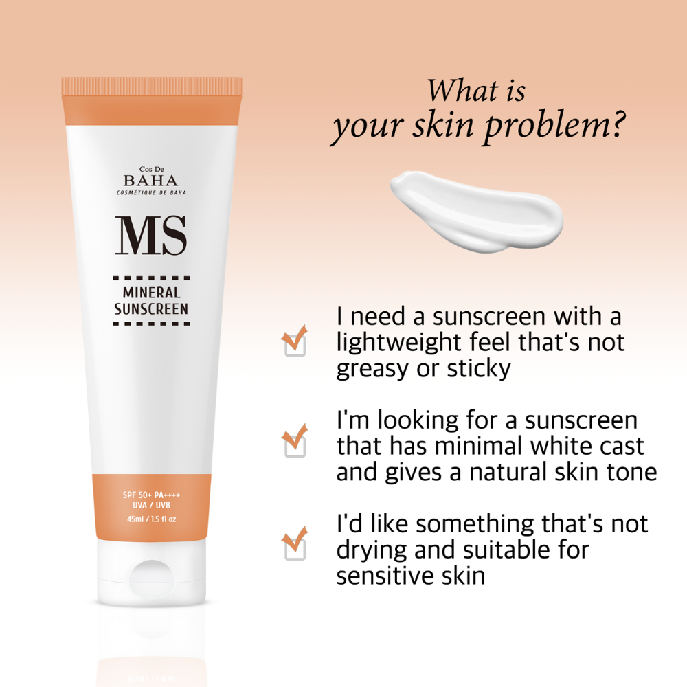 COS DE BAHA Mineral Sunscreen (MS) 45ml