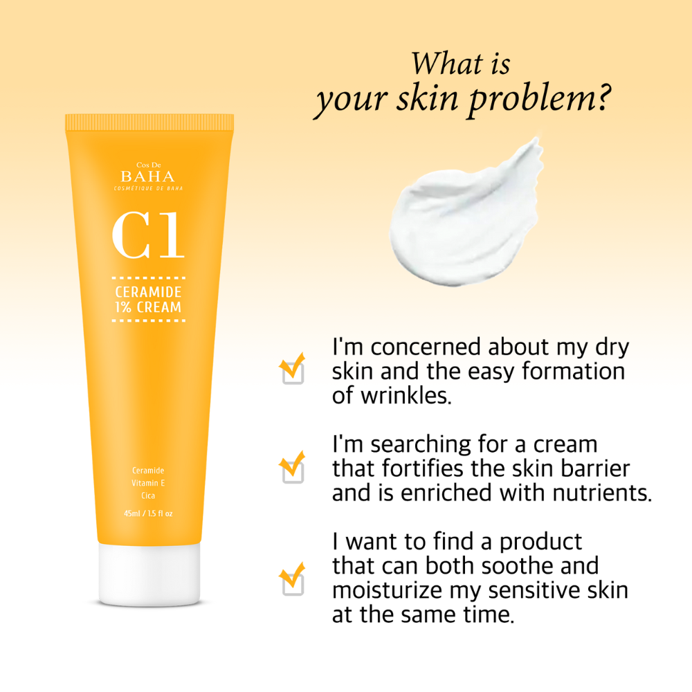 COS DE BAHA Ceramide Gel Cream (C1) 45ml