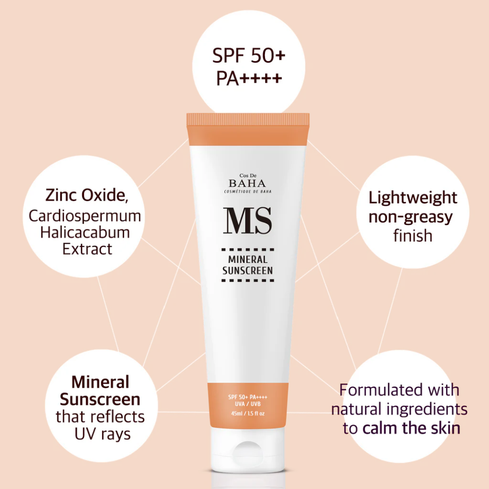 COS DE BAHA Mineral Sunscreen (MS) 45ml