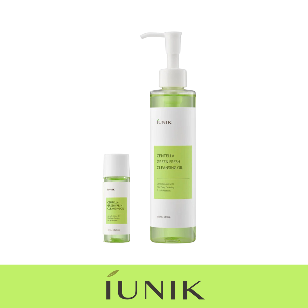 IUNIK Centella Green Fresh Cleansing Oil 200ml and 25ml